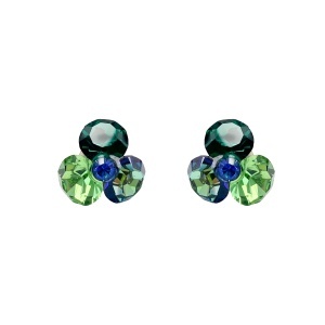 Cercei Round Stones Chaton Tripple SS29, model 249