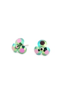 Cercei Round Stones Chaton Tripple SS29, model 263