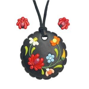 Set cu cercei bobite motive Traditionale model 05
