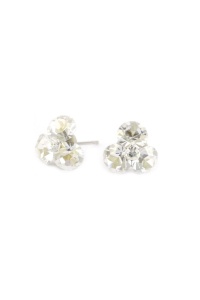 Cercei Round Stones Chaton Tripple SS29, model 242