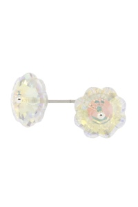 Cercei Round Stones Loch Flower 12mm, model 365