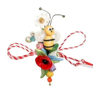 Buchete de flori cu albinute, model 26MBR128