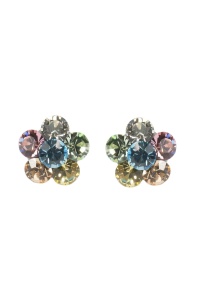Cercei Round Stones Chaton Flower SS24, model 392