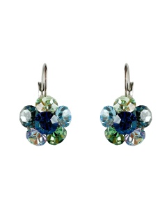 Cercei Round Stones Chaton Flower SS24, model 436