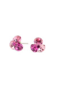 Cercei Round Stones Chaton Tripple SS29, model 241