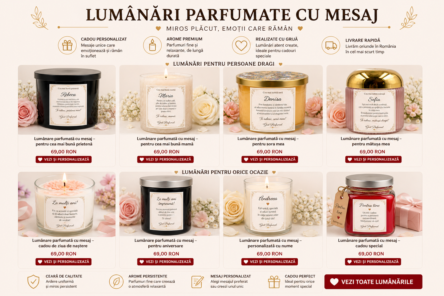 Lumânări Decorative