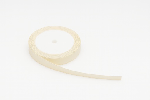 Fundiță Crem – Satin 1 cm, 100 cm lungime