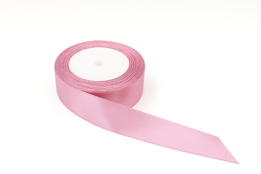 Fundiță Roz – Satin 2.5 cm, 100 cm lungime