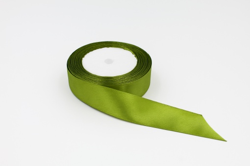 Fundiță Kaki – Satin 2.5 cm, 100 cm lungime