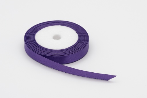 Fundiță Mov Închis – Satin 1 cm, 100 cm lungime
