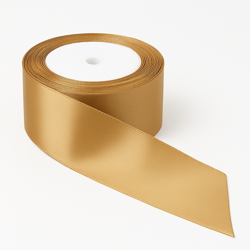 Fundiță Bronz – Satin 3.8 cm, 100 cm lungime