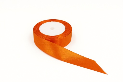 Fundiță Portocaliu – Satin 2.5 cm, 100 cm lungime
