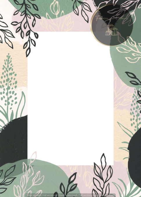 Invitație nuntă verde pastel cu motive botanice