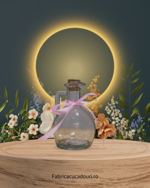 Ulcior din Sticla cu Maner si Dop de Pluta 160ml