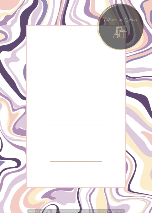 Invitație nuntă cu design marmorat multicolor