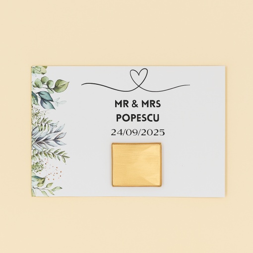 Mărturie Nuntă – Pastel Floral