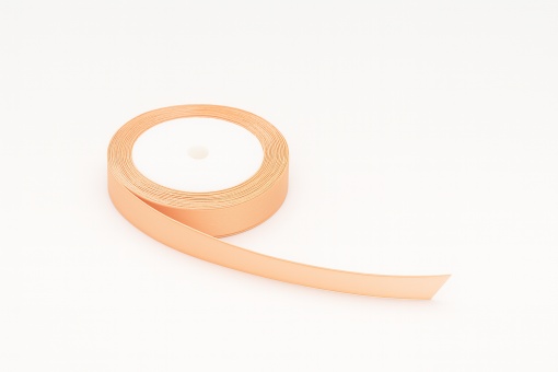 Fundiță Somon – Satin 1 cm, 100 cm lungime