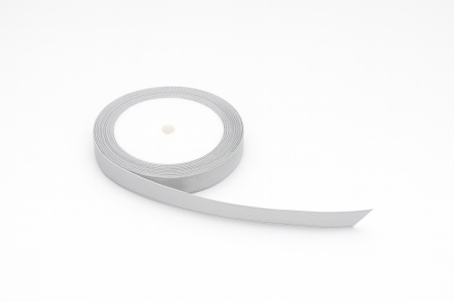 Fundiță Gri Deschis – Satin 1 cm, 100 cm lungime