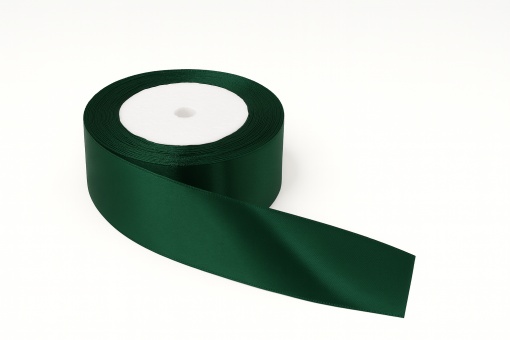 Fundiță Verde Închis – Satin 3.8 cm, 100 cm lungime
