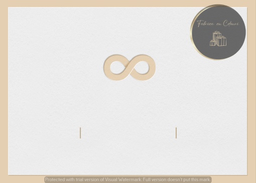 Invitație nuntă minimalistă cu verighete aurii