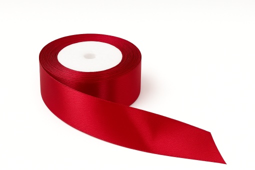 Fundiță Roșu – Satin 3.8 cm, 100 cm lungime