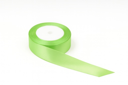 Fundiță Verde Deschis – Satin 2.5 cm, 100 cm lungime