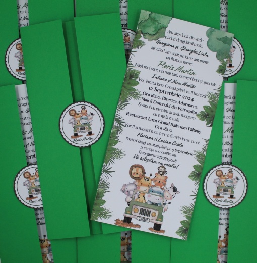 Invitație Botez "Safari Jungle"