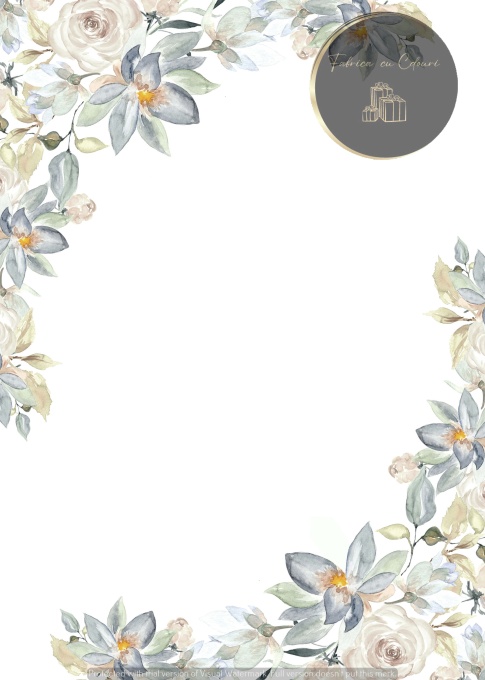 Invitație nuntă florală pastel