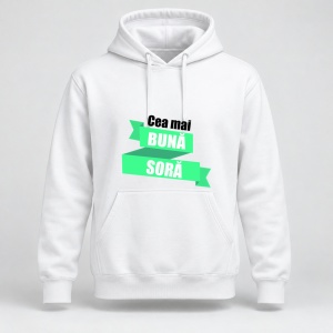 Hanorac personalizat Cea mai buna soră, model verde deschis