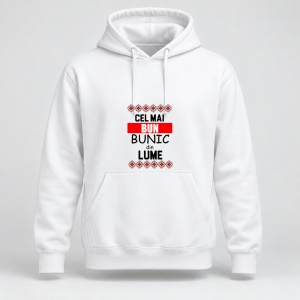 Hanorac personalizat Cel mai bun bunic din lume, motive traditionale