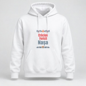 Hanorac personalizat Craciun fericit nasa, model cadou