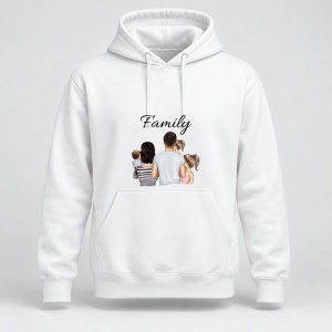Hanorac personalizat Family – familie cu doi copii