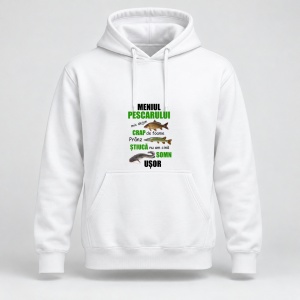 Hanorac personalizat Meniul pescarului