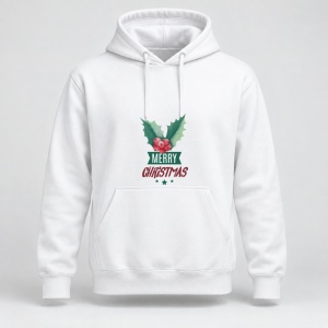 Hanorac personalizat Merry christmas green and red