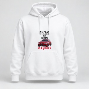 Hanorac personalizat Ne plac femeile dar iubim masinile, alfa romeo giulia