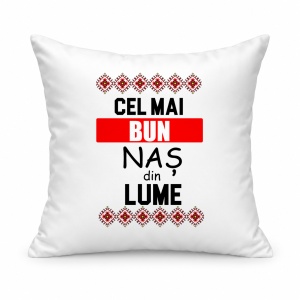 Pernă personalizată Cel mai bun nas din lume, motive traditionale
