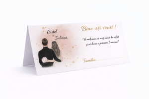 Plic pentru bani nuntă romantic | Plic de bani/dar personalizat elegant