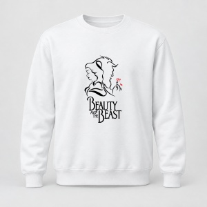 Pulover personalizat Beauty and the beast