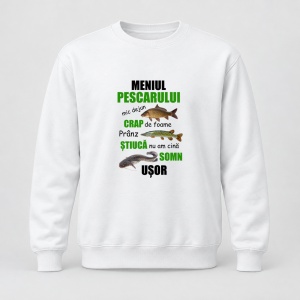 Pulover personalizat Meniul pescarului