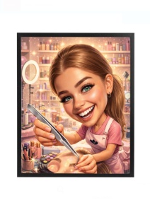 Rama foto personalizata cu poza – cadou lash artist, extensii gene salon beauty