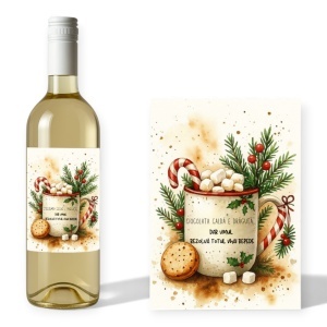 Vin personalizat pentru sărbători – combinația ideală între umor și eleganță.