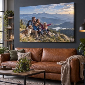 Tablou canvas personalizat cu fotografia din vacanță – exemplu de decor 6