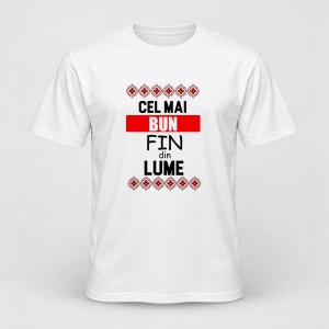 Tricou personalizat Cel mai bun fin din lume, motive traditionale
