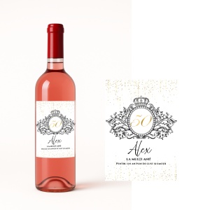 Surpriză elegantă pentru ziua de naștere! Vin personalizat cu nume și vârsta dorită — un cadou rafinat, unic și memorabil