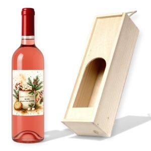 Vin Personalizat Crăciun – Ciocolată Caldă & Decor Festiv | fabricacucadouri.ro