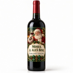 Vin personalizat de Crăciun – Moșul a ales bine