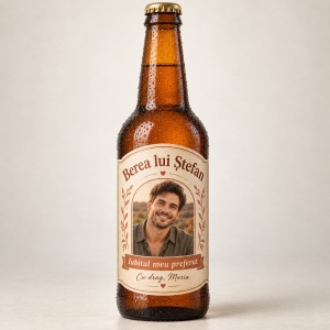 Bere personalizată – Iubitul meu preferat | Cu poză – 330 ml