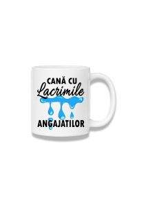 Cană ceramică 380 ml – Cană cu lacrimile angajaților