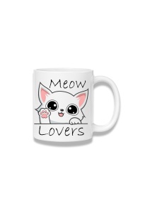 Cană ceramică 380 ml – Meow Lovers – pisicuță