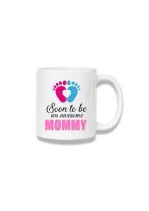 Cană ceramică 380 ml – Soon to Be an Awesome Mommy